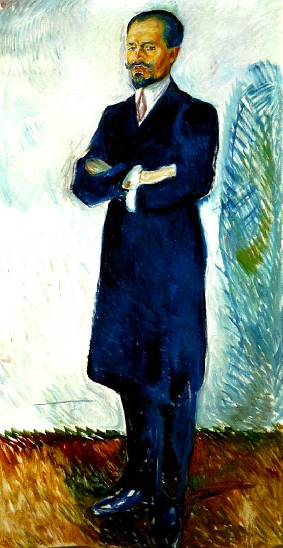 Edvard Munch portratt av ernest thiel
